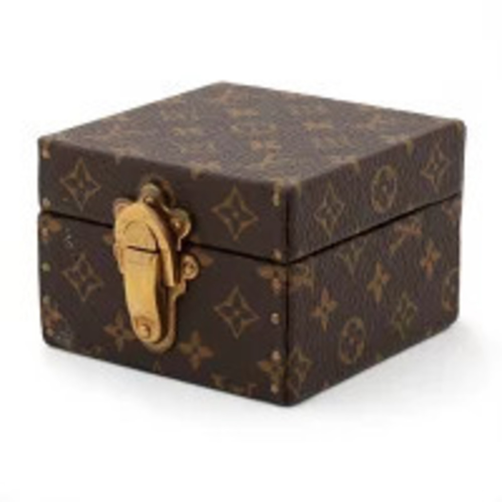 Louis Vuitton Monogram Ecline Dele Jewelry Pouch Clutch Brown